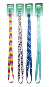 Lanyard 17.7" Prints Neck Strap Key Chain Holder, Assorted