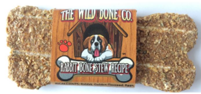 The Wild Bone Company Rabbit Bone Stew Biscuit Dog Treat, 1oz