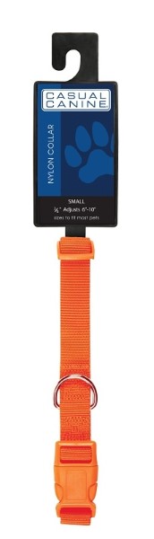 COLLAR DOG CC ORANGE 14-20"