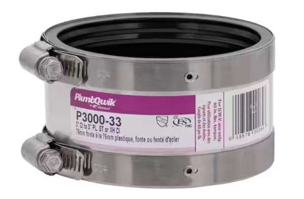 Fernco Proflex 3 in. Neoprene Shielded Coupling