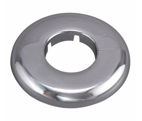 PLUMB PAK PP811-31 Floor & Ceiling Plate, 1 In x 3-1/2 In Plastic, Chrome