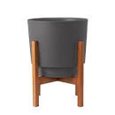 10 HOPSON WOOD CHARCOAL PLANTER