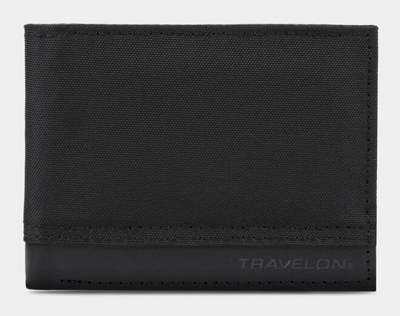Travelon Classic RFID Blocking Billfold Wallet, Black