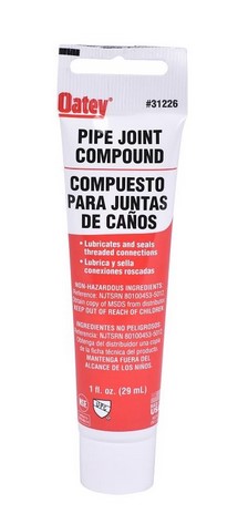 OATEY 31226 Pipe Joint Compound Tube - Gray, 1 oz