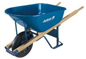 JACKSON M6T22 Contractor Wheelbarrow Steel Blue, 6ft