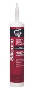 Dap 08648 Kitchen & Bath Clear Sealant 100% Silicone