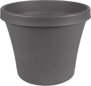 TERRA CHARCOAL PLANTER 8"