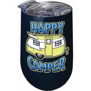 WINE TUMBLER-HAPPY CAMPER SS 16Z