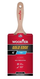 Wooster 5237-4 Paint Brush 4" x 3-15/16" Polyester Bristle, Wall Handle