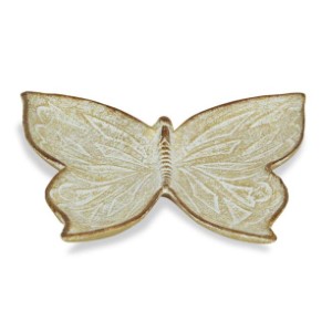 Cast iron gold butterfly tray