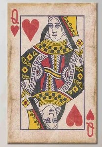 QUEEN OF HEARTS WALL ART