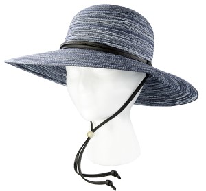 WO'S BRAIDED WIDE HAT NAVY