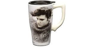 TRAVEL MUG-CERAMIC ELVIS 18Z