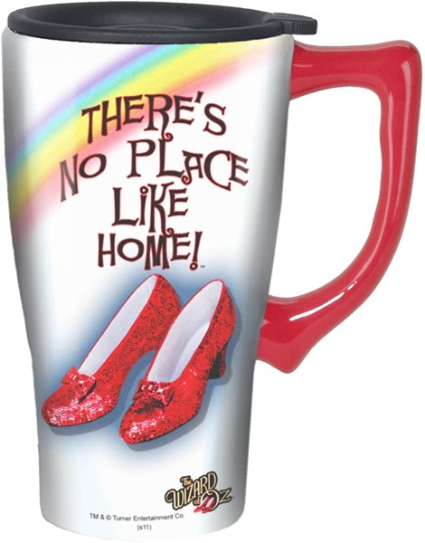 TRAVEL MUG-CERAMIC LIKE HOME 18Z