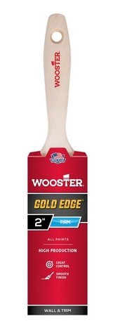 Wooster 5232-2 Paint Brush 2" x 2-11/16" Polyester Bristle, Flat Sash Handle