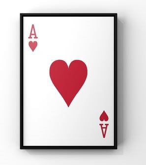 ACE OF HEARTS WALL DECOR