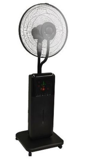 Sunheat CoolZone CZ500 Ultrasonic Dry Misting Fan with Bluetooth, Black