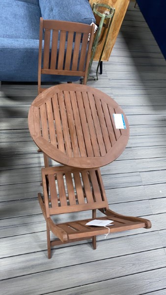 Bond Patio Bistro Set, KOA Wood