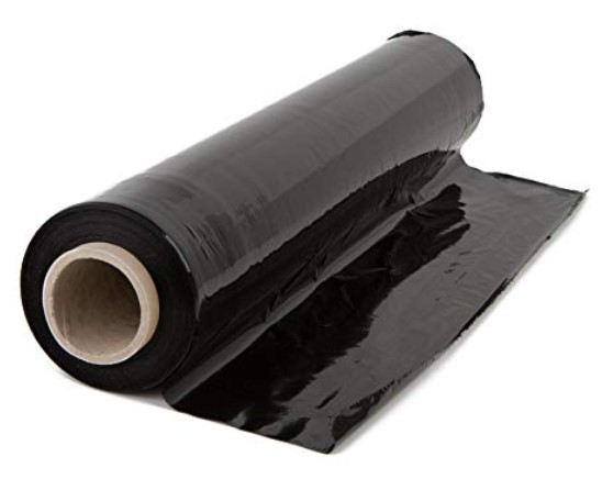 Stretch Shrink Wrap Industrial Strength, Classic Black 18" x 1000 Ft