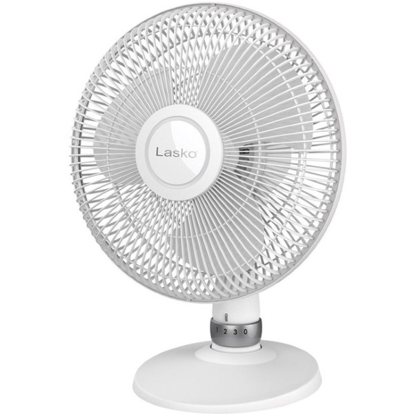 LASKO Table Fan 3SP White 12"