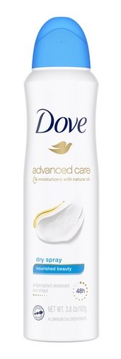 Dove Advanced Care 48h Dry Antiperspirant Deodorant Spray | Nourished Beauty