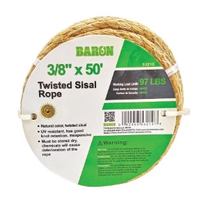 BARON TWISTED ROPE 3/8"X50FT