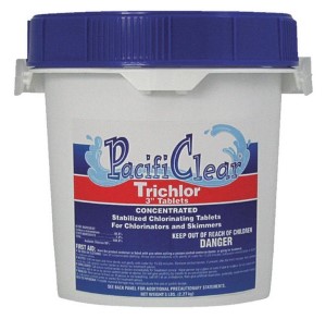 PACIFICLEAR 3 In. Trichlor Chlorine Sanitizer Tablet, 5 Lb.