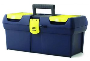 STANLEY 016011R Portable Tool Box with Plastic Latch, 2.1 gal Storage,