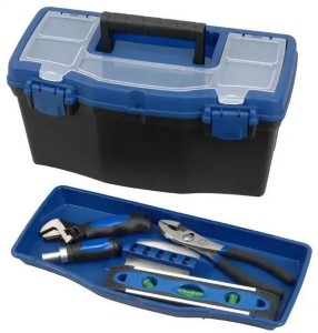 Vulcan Tool Box, 8-1/4 In W X 16 In D X 7-3/4 In H