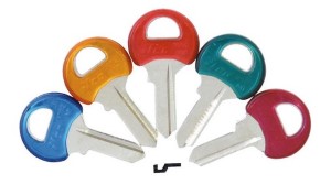 ILCO M1PC Master Coated Padlock Key, Assorted Colors