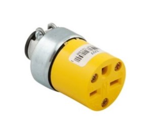 Eaton Wiring 15 Amp Armored Cable Connector |2-Pole| Yellow