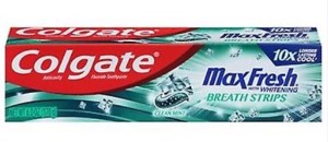 Colgate Max Fresh Toothpaste with Mini Breath Strips | Clean Mint | 6 oz