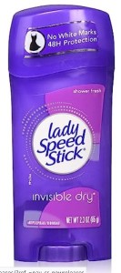Lady Speed Stick Invisible Dry Shower Fresh, 2.3 oz
