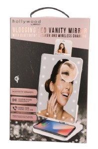 Vivitar MR4357 LED Magnification Makeup Mirror with Wireless Bluetooth