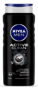 Nivea Men Active Clean Shower Gel, 500ml