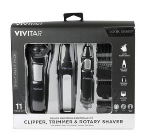 Vivitar PG6600-BLK Deluxe Grooming Essentials Kit, Black