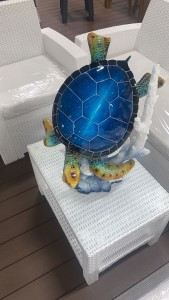 JUMBO BLUE TURTLE AND CORAL