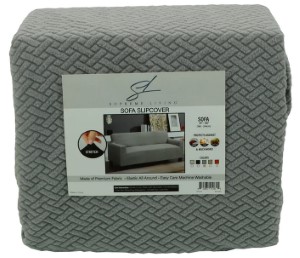 Supreme Living Sofa Stretch Slipcover, Grey