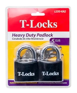 T-LOCKS HEAVY DUTY PADLOCK, 5OMM