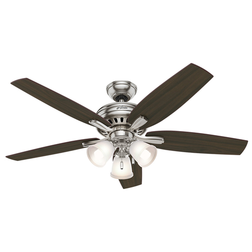 HUNTER NEWSOME 52"3LT FAN BR/NKL