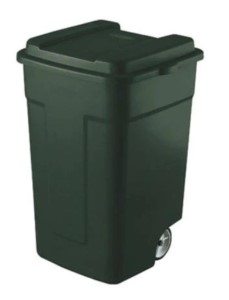 Rubbermaid Roughneck Plastic Wheeled Garbage Can with Lid | 50 gallon |