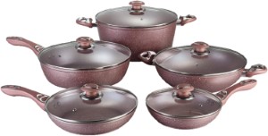 FORGED 10PC COOKWARE AMEXICOOK