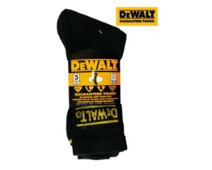 DEWALT CREW COTTON WORK SOCKS 6P