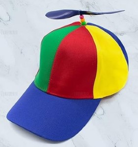 Detachable Adult Propeller Hat Baseball Cap | Rainbow