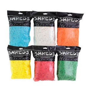 SHREDS TISSUE | 50G | 6ASSORTED SOLID COLORS |PARTY PEGGABLE