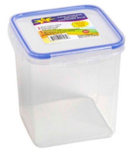 FOOD STORAGE SQUARE|SILICONE SEAL | 84.5 OZ | QUICK LOCK