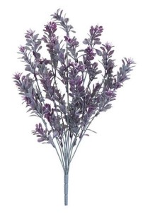 18.5" Purple Mini Leaf Bush, 4 Pk