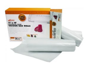 Weston 30-0202-W  Vacuum Seal Bag | 11 Inch By 18 Foot | Clear Plastic | 3