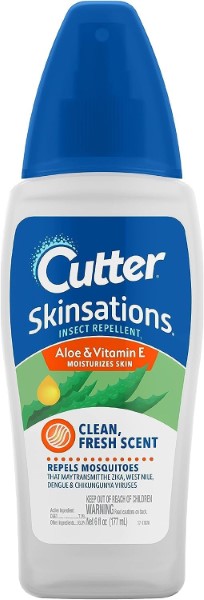 Cutter SKINSATIONS 54010-6 Insect Repellent, 6 fl-oz Bottle