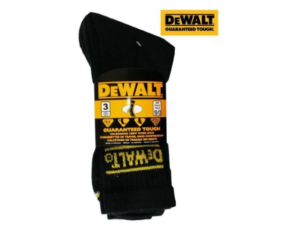 DEWALT CREW COTTON WORK SOCKS 6P